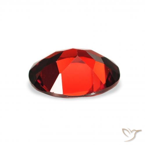 Almandine Garnet Gemstone in 9 x 7 mm (calibrated) Size for Sale, Almandine Garnet Stone in Deep Red Color