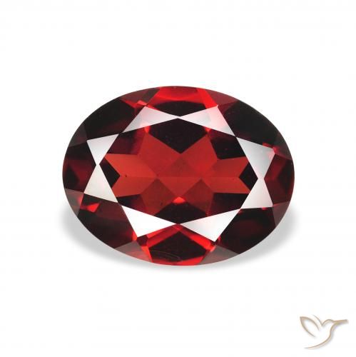 2.22ct Natural Deep Red Almandine Garnet, Oval, VS