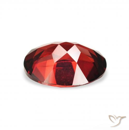 Almandine Garnet Gemstone in 9 x 7 mm (calibrated) Size for Sale, Almandine Garnet Stone in Deep Red Color