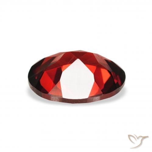 Almandine Garnet Gemstone in 9 x 7 mm (calibrated) Size for Sale, Almandine Garnet Stone in Deep Red Color