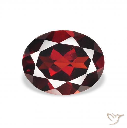 2.19ct Natural Deep Blood Red Almandine Garnet, Oval, VS