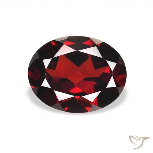 2.16ct Natural Deep Blood Red Almandine Garnet, Oval, VS