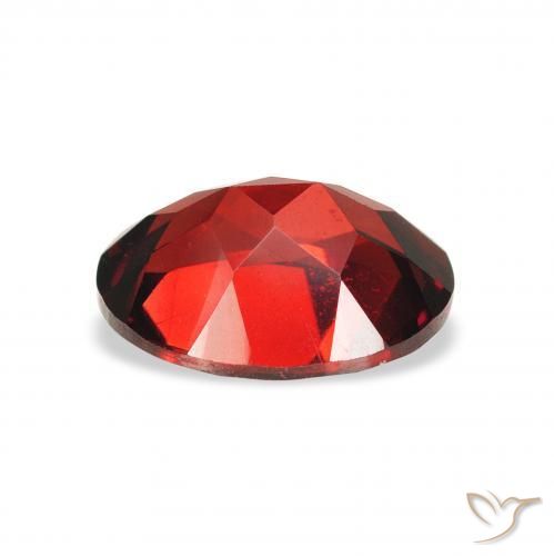 Almandine Garnet Gemstone in 9 x 7 mm (calibrated) Size for Sale, Almandine Garnet Stone in Deep Blood Red Color