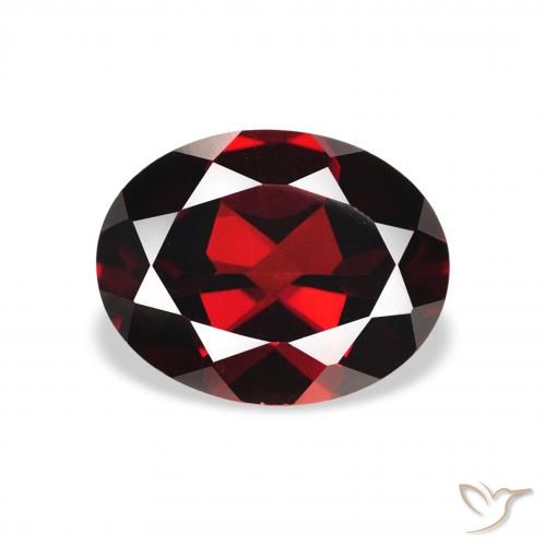 2.27ct Natural Deep Blood Red Almandine Garnet, Oval, VS