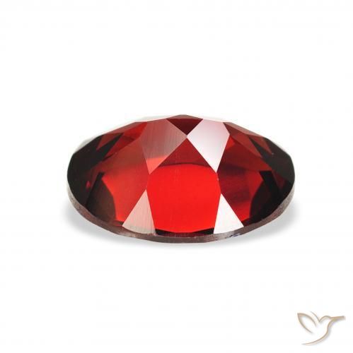 Almandine Garnet Gemstone in 9 x 7 mm (calibrated) Size for Sale, Almandine Garnet Stone in Deep Blood Red Color