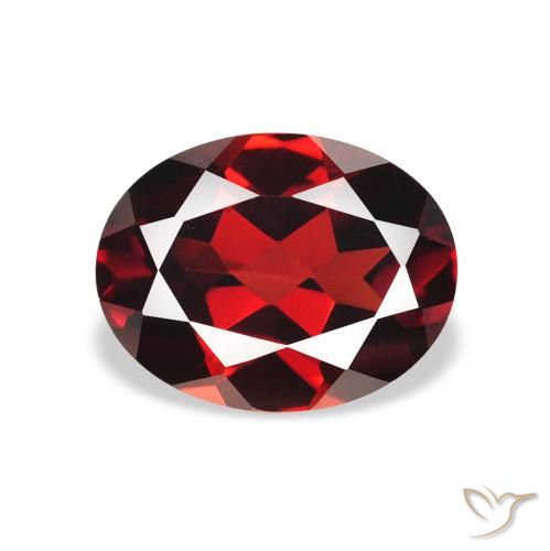 2.15ct Natural Deep Blood Red Almandine Garnet, Oval, VS