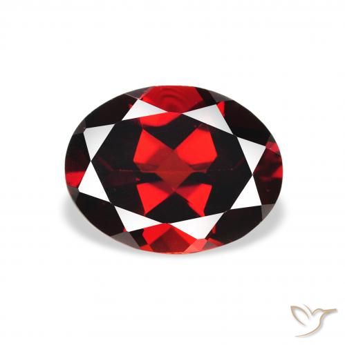 1.94ct Natural Deep Blood Red Almandine Garnet, Oval, VS