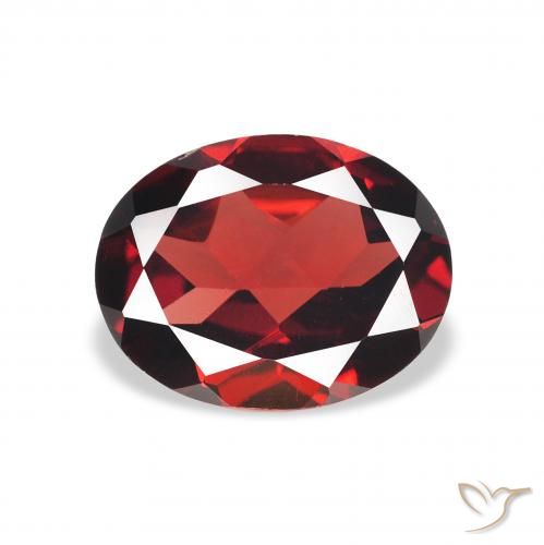 1.98ct Natural Deep Red Almandine Garnet, Oval, VVS-VS