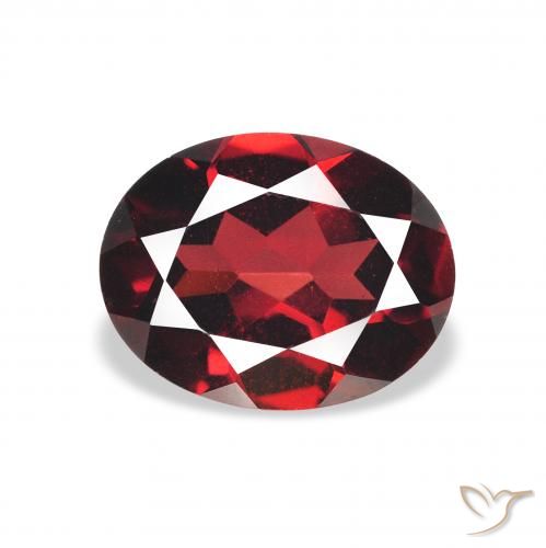 2.27ct Natural Deep Red Almandine Garnet, Oval, VVS-VS