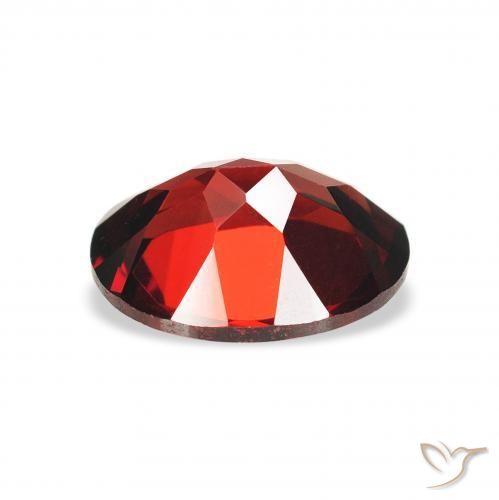 Almandine Garnet Gemstone in 9 x 7 mm (calibrated) Size for Sale, Almandine Garnet Stone in Deep Red Color