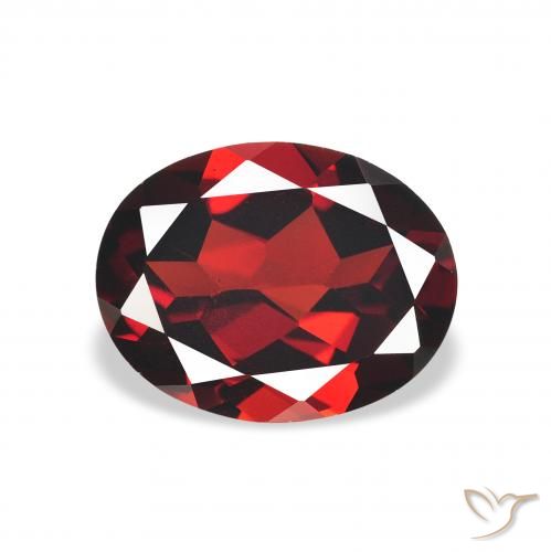 2.06ct Natural Dark Red Almandine Garnet, Oval, VVS-VS