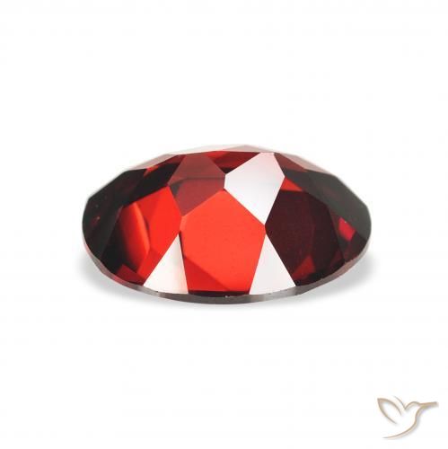 Almandine Garnet Gemstone in 9 x 7 mm (calibrated) Size for Sale, Almandine Garnet Stone in Dark Red Color