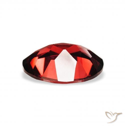 Almandine Garnet Gemstone in 9 x 7 mm (calibrated) Size for Sale, Almandine Garnet Stone in Dark Red Color