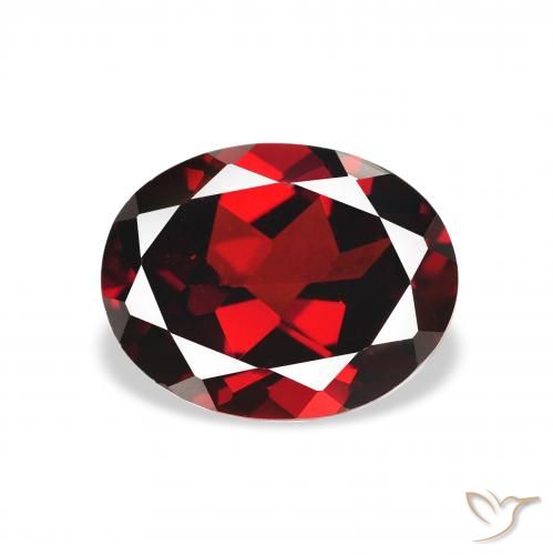 2.35ct Natural Deep Blood Red Almandine Garnet, Oval, VVS-VS