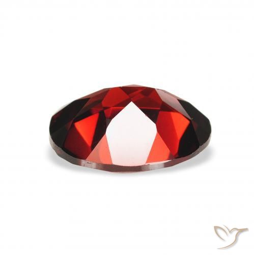 Almandine Garnet Gemstone in 9 x 7 mm (calibrated) Size for Sale, Almandine Garnet Stone in Deep Red Color