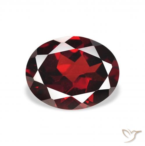 2.15ct Natural Deep Red Almandine Garnet, Oval, VVS-VS