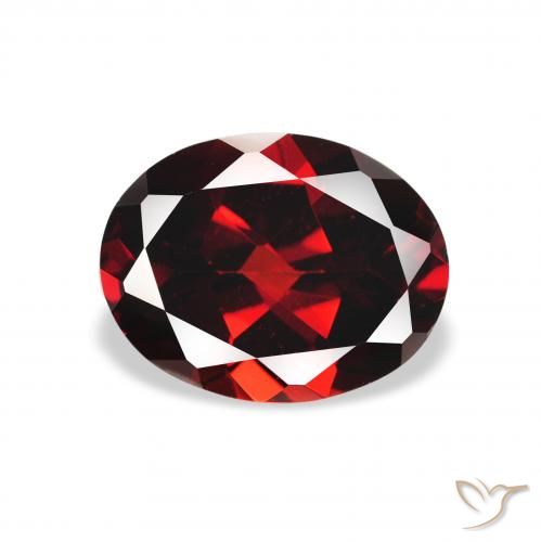 2.19ct Natural Dark Red Almandine Garnet, Oval, VVS-VS