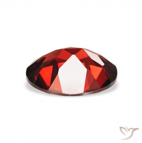 Almandine Garnet Gemstone in 9 x 7 mm (calibrated) Size for Sale, Almandine Garnet Stone in Dark Red Color