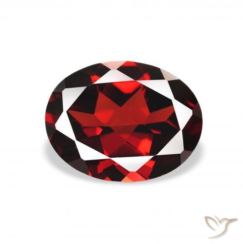 2.15ct Natural Deep Red Almandine Garnet, Oval, VVS-VS