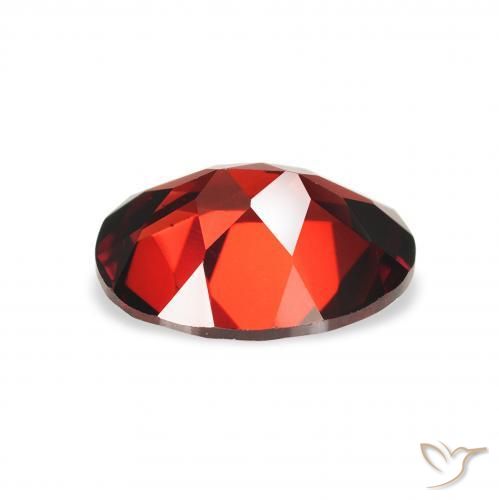Almandine Garnet Gemstone in 9 x 7 mm (calibrated) Size for Sale, Almandine Garnet Stone in Deep Red Color