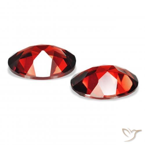 Almandine Garnet Gemstones in 9 x 7 mm (calibrated) Size for Sale, Almandine Garnet Stones in Deep Blood Red Color