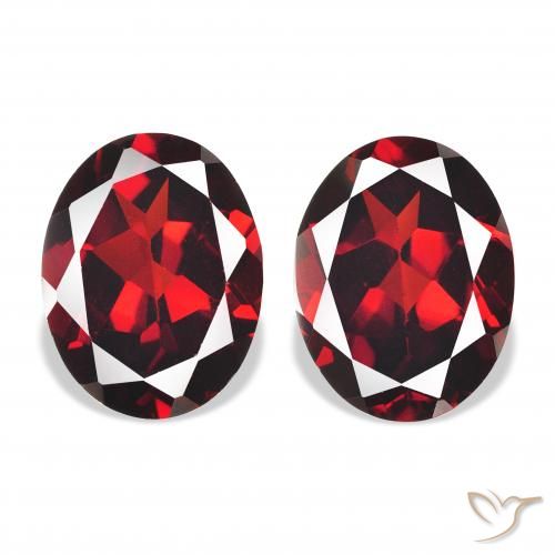 4.61ctw Natural Deep Red Almandine Garnet, Oval, VVS-VS