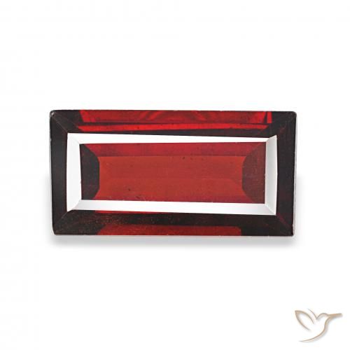 1.85ct Sangria Red Almandine Garnet, Baguette, VS
