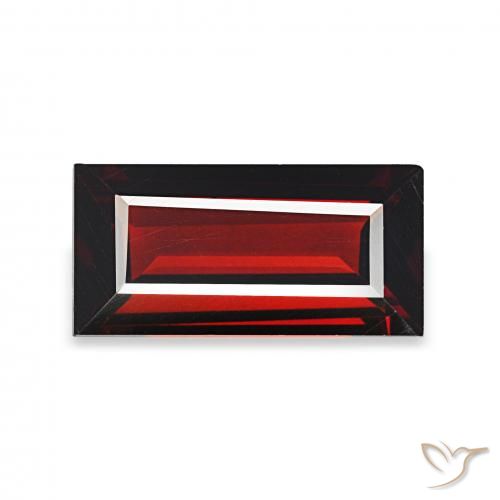 1.69ct Deep Red Almandine Garnet, Baguette, VS