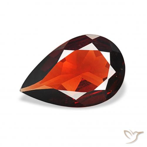 2.04ct Dark Red Almandine Garnet, Pear Shape, VVS