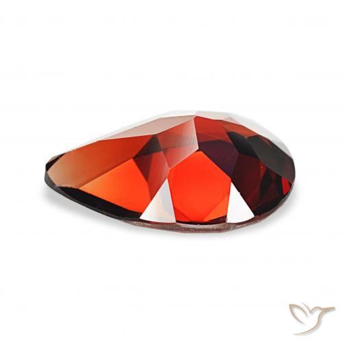 Almandine Garnet Gemstone in 12 x 8 mm (calibrated) Size for Sale, Almandine Garnet Stone in Dark Red Color