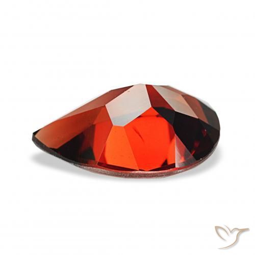 Almandine Garnet Gemstone in 12 x 8 mm (calibrated) Size for Sale, Almandine Garnet Stone in Dark Red Color