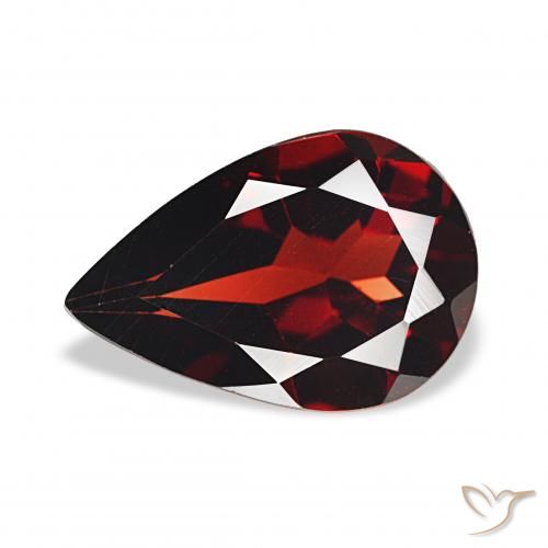 3.22ct Deep Red Almandine Garnet, Pear Shape, VVS