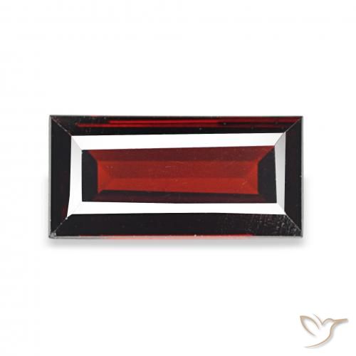 2.04ct Deep Red Almandine Garnet, Baguette, VVS