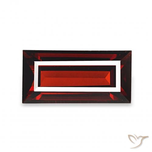 2.09ct Dark Red Almandine Garnet, Baguette, VVS