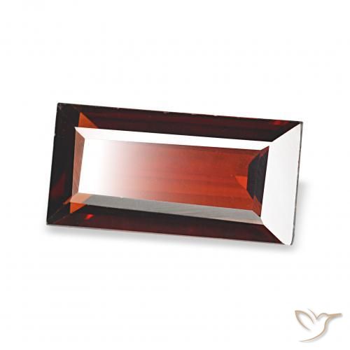 1.70 ct Red Almandine Garnet Stone, Natural Almandine Garnet in Baguette Facet Shape for Sale
