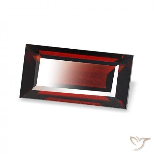1.92 ct Red Almandine Garnet Stone, Natural Almandine Garnet in Baguette Facet Shape for Sale