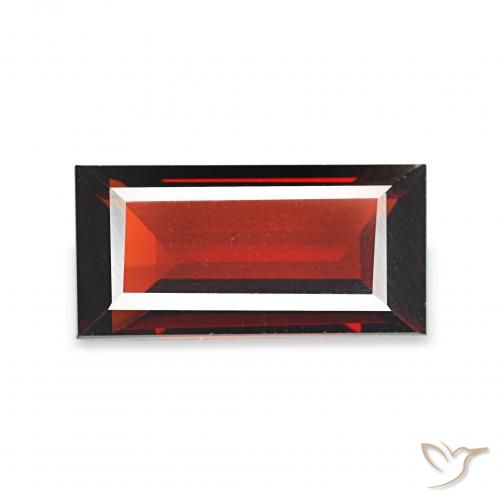 1.71ct Deep Red Almandine Garnet, Baguette, VVS
