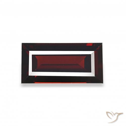 2.12ct Deep Red Almandine Garnet, Baguette, VVS