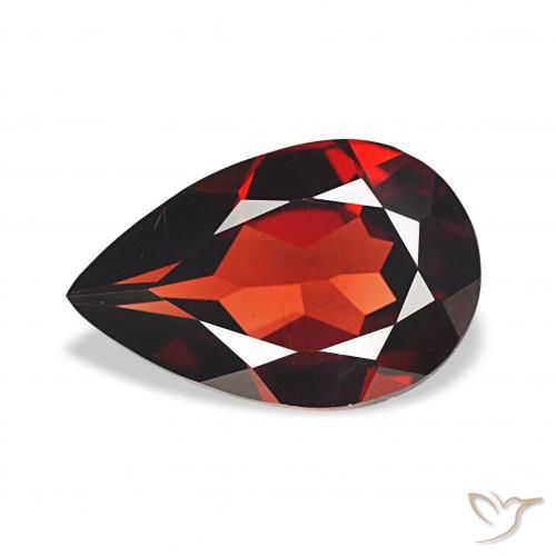 2.71ct Deep Blood Red Almandine Garnet, Pear Shape, VS