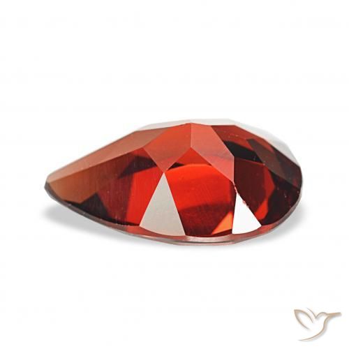 Almandine Garnet Gemstone in 12 x 8 mm (calibrated) Size for Sale, Almandine Garnet Stone in Dark Red Color