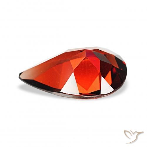 Almandine Garnet Gemstone in 12 x 8 mm (calibrated) Size for Sale, Almandine Garnet Stone in Dark Red Color