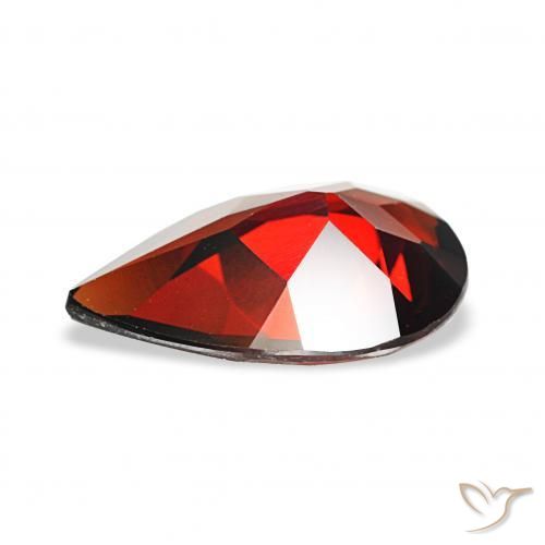Almandine Garnet Gemstone in 12 x 8 mm (calibrated) Size for Sale, Almandine Garnet Stone in Dark Red Color