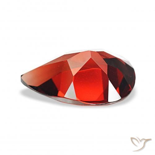 Almandine Garnet Gemstone in 12 x 8 mm (calibrated) Size for Sale, Almandine Garnet Stone in Deep Red Color