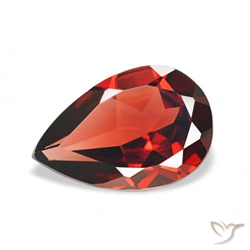 3.04ct Medium Red Almandine Garnet, Pear Shape, VVS