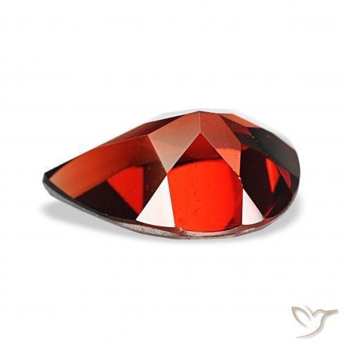 Almandine Garnet Gemstone in 12 x 8 mm (calibrated) Size for Sale, Almandine Garnet Stone in Dark Red Color