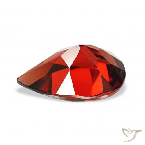 Almandine Garnet Gemstone in 12 x 8 mm (calibrated) Size for Sale, Almandine Garnet Stone in Dark Red Color