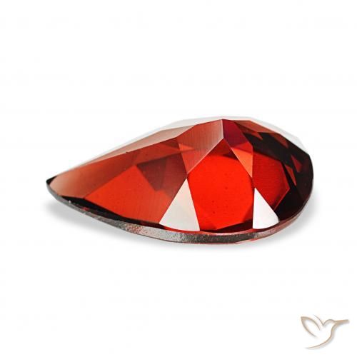 Almandine Garnet Gemstone in 12 x 8 mm (calibrated) Size for Sale, Almandine Garnet Stone in Dark Red Color