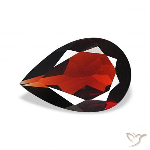 2.36ct Deep Red Almandine Garnet, Pear Shape, VVS-VS