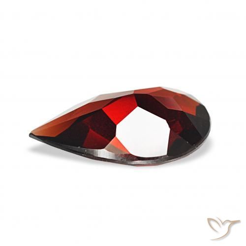 Almandine Garnet Gemstone in 12 x 8 mm (calibrated) Size for Sale, Almandine Garnet Stone in Deep Red Color
