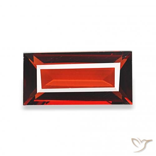 1.76ct Dark Red Almandine Garnet, Baguette, VVS
